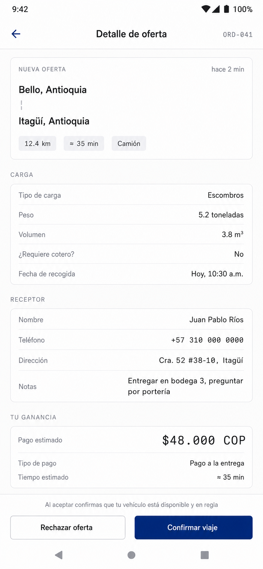 Movira operación logística 2